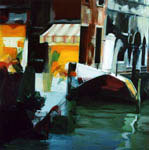 Calin Beloescu. Veneţia; (2003); tehnică mixtă; 100 x 100 cm