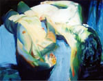 Calin Beloescu. Somnul; (2004); tehnică mixtă; 80 x 100 cm